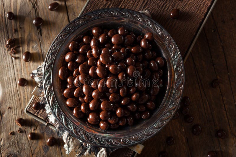 Chocolate Covered Espresso Coffee Beans Stock Photo Image of pile