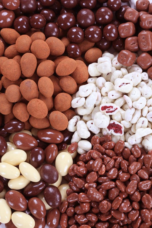 Chocolate Covered Nuts and Fruit Stock Photo Image of almonds, treat