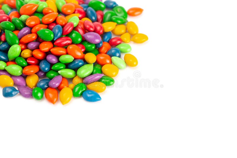 Chocolate Covered Sunflower Seeds with Candy Shells Stock Image Image