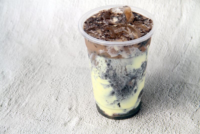 Chocolate with Cream Cheese Milktea Drink Stock Image Image of sweet