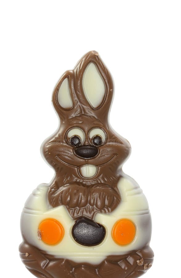 Chocolate easter bunny stock image. Image of white, seasonal 4496543