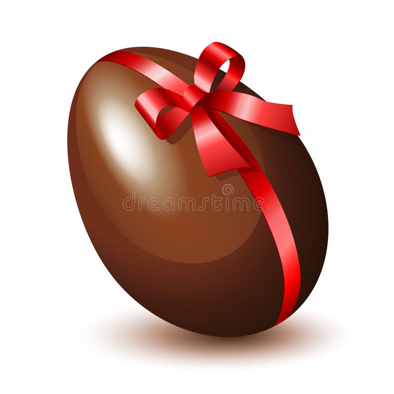 Chocolate egg stock illustration. Illustration of painting 4258214