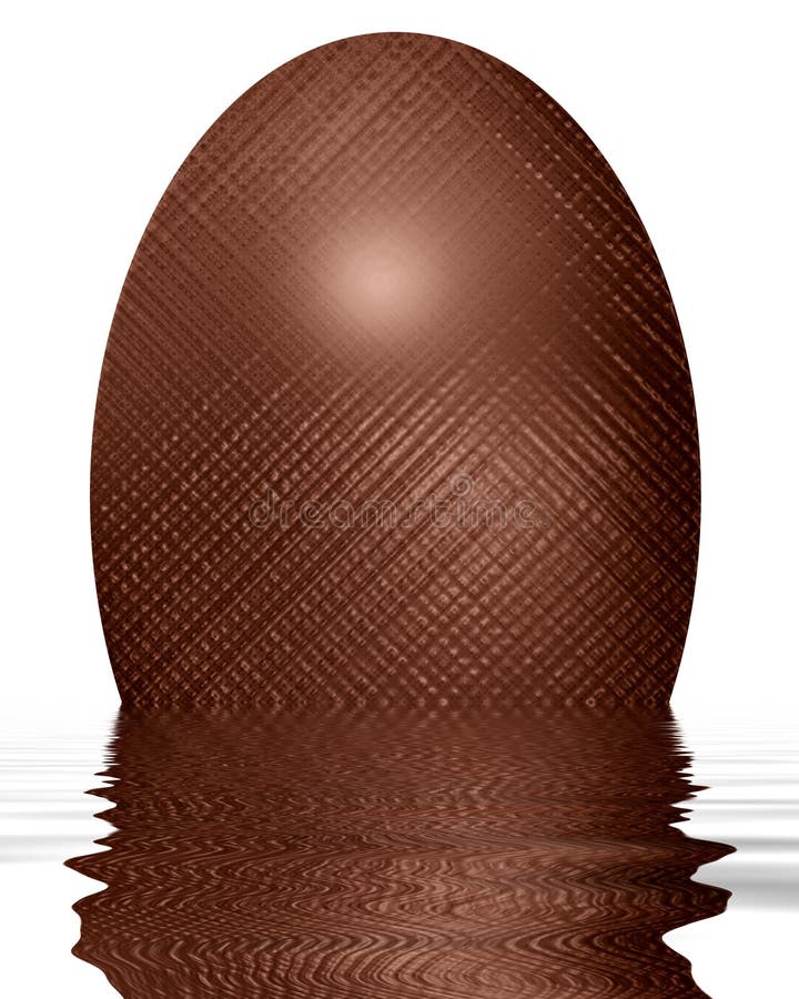 Chocolate egg stock illustration. Illustration of swirl 6243845