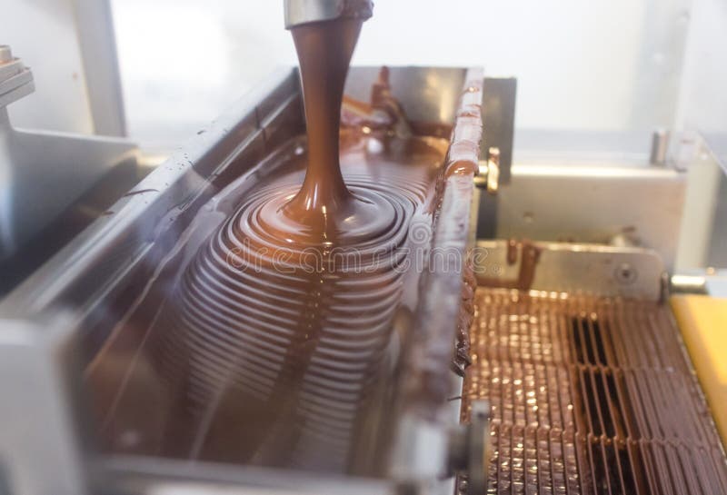 Chocolate factory stock photo. Image of system 93480624