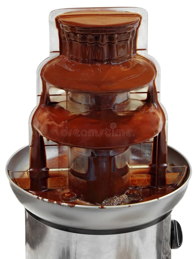Chocolate fountain stock image. Image of fondue, chocolate 9655763