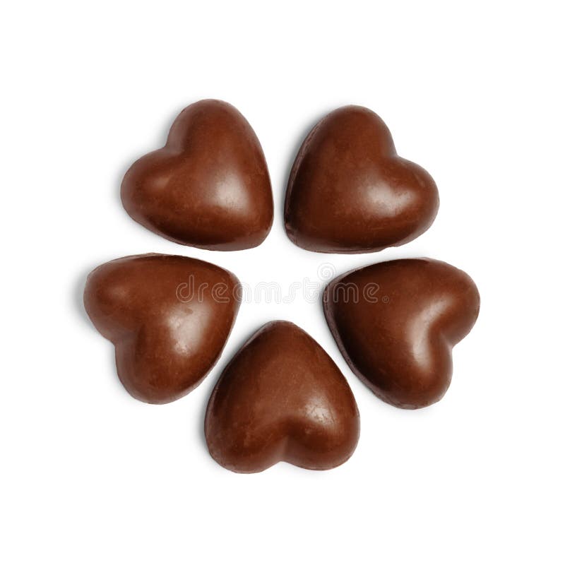 Chocolate hearts candies. stock photo. Image of heart 116756190
