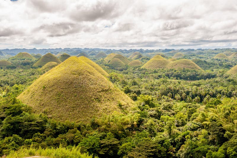 Chocolate Hills Landscape at Philippines Stock Photo - Image of view ...