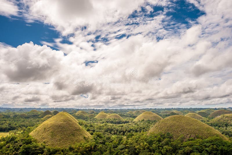 Chocolate Hills Landscape at Philippines Stock Photo Image of hills