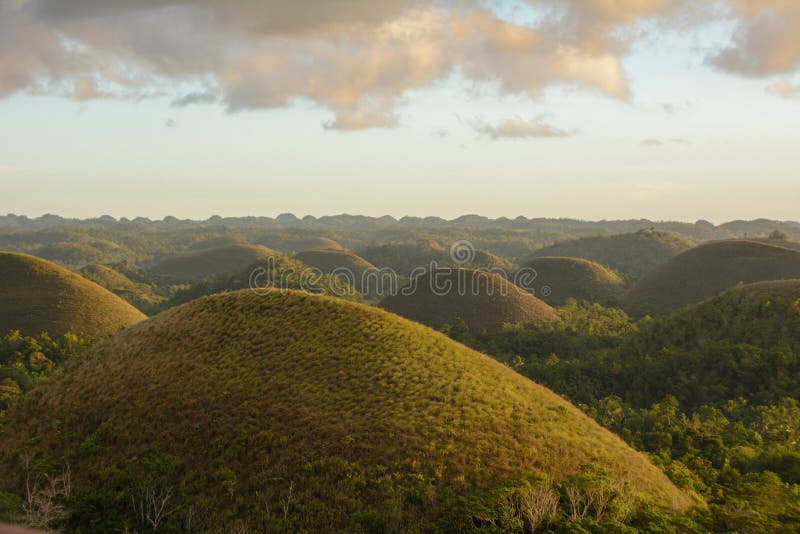 Chocolate Hills Natural Landmark Stock Image Image of landmark, asia