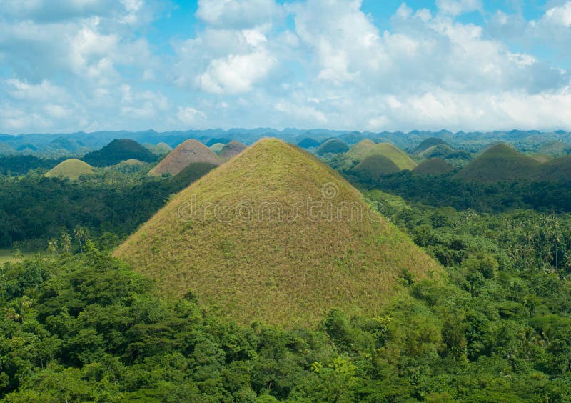 The Chocolate Hills of Bohol Island, Philippines Stock Photo Image of geological, formation