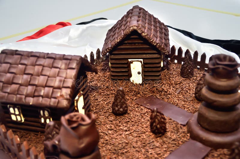 Chocolate house stock photo. Image of delicious, gourmet 30712914
