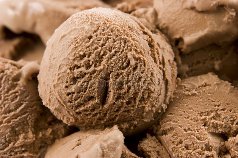 Chocolate ice cream stock image. Image of macro, brown 2741147