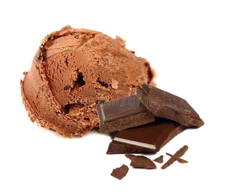 Chocolate ice cream scoop stock photo. Image of dessert 28880660