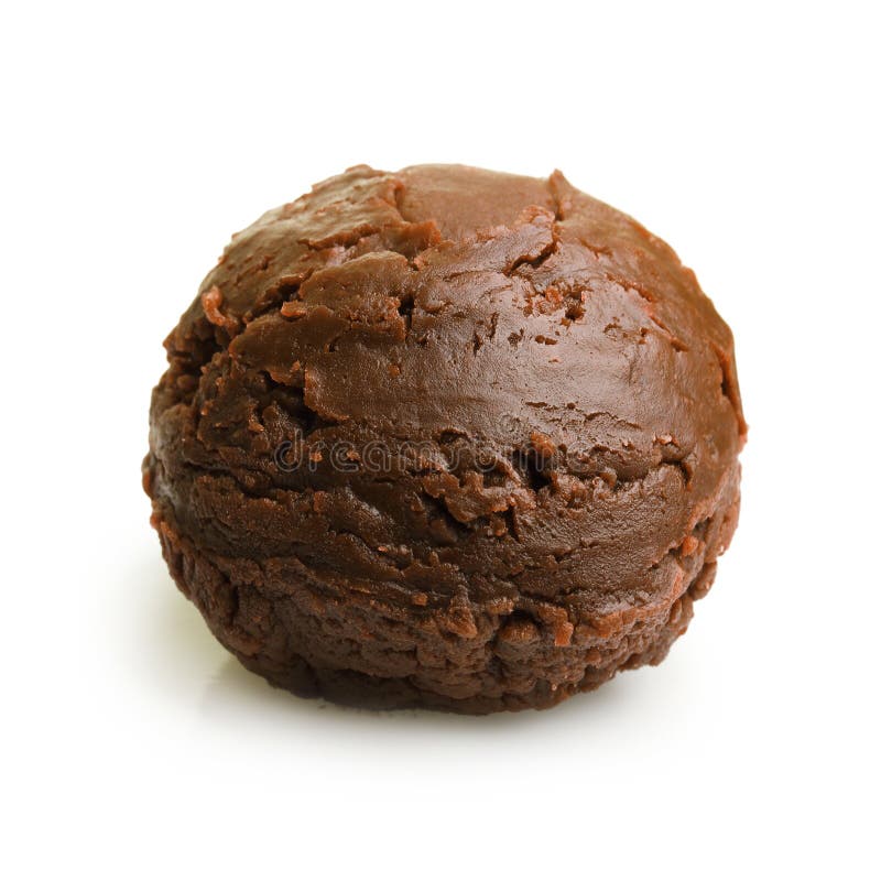 Chocolate ice cream scoop stock image. Image of dessert 44305625