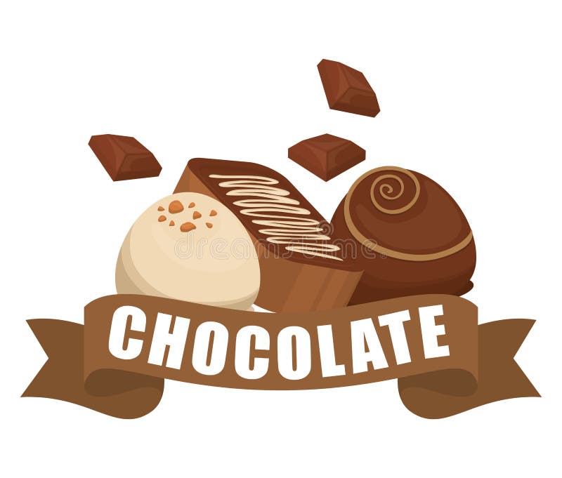 Chocolate icon design stock vector. Illustration of gourmet 68697484