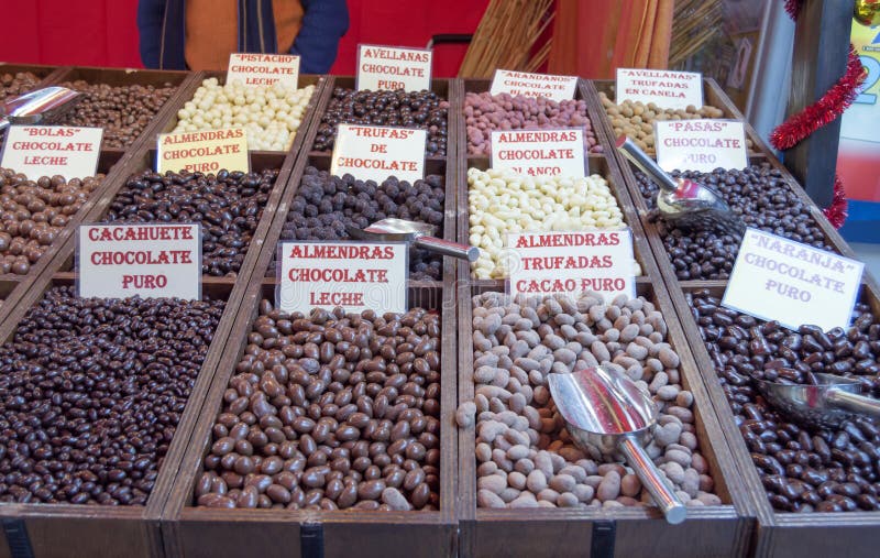 Chocolate and jelly beans stock photo. Image of heart 48276016