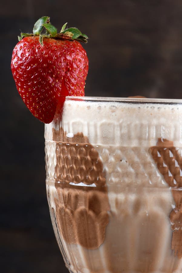 Chocolate Milk Cream Ice Cream Alcoholic Drink Stock Image Image of