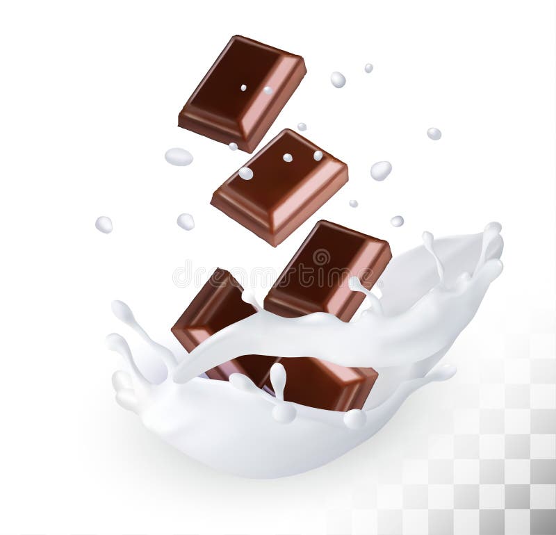 chocolate milk splash vector