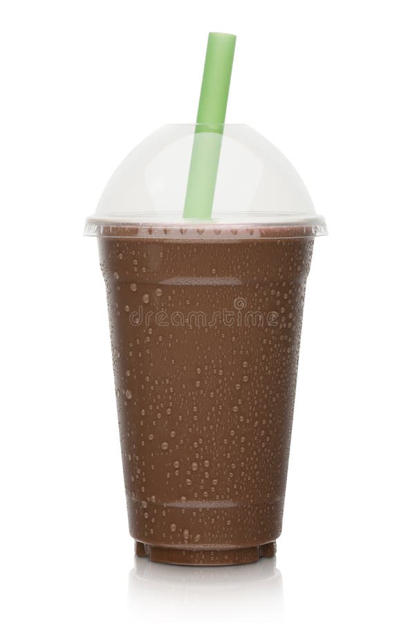 Chocolate milkshake stock image