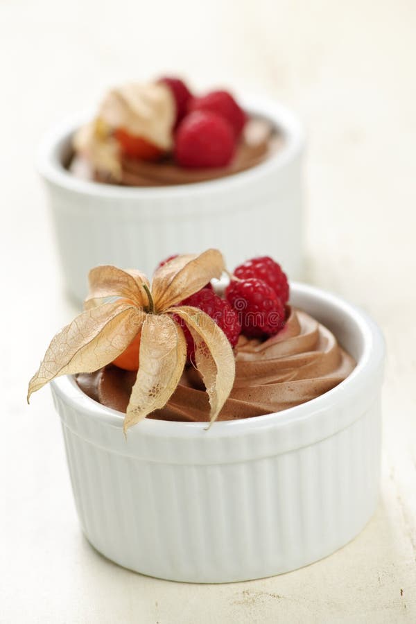 Chocolate mousse dessert