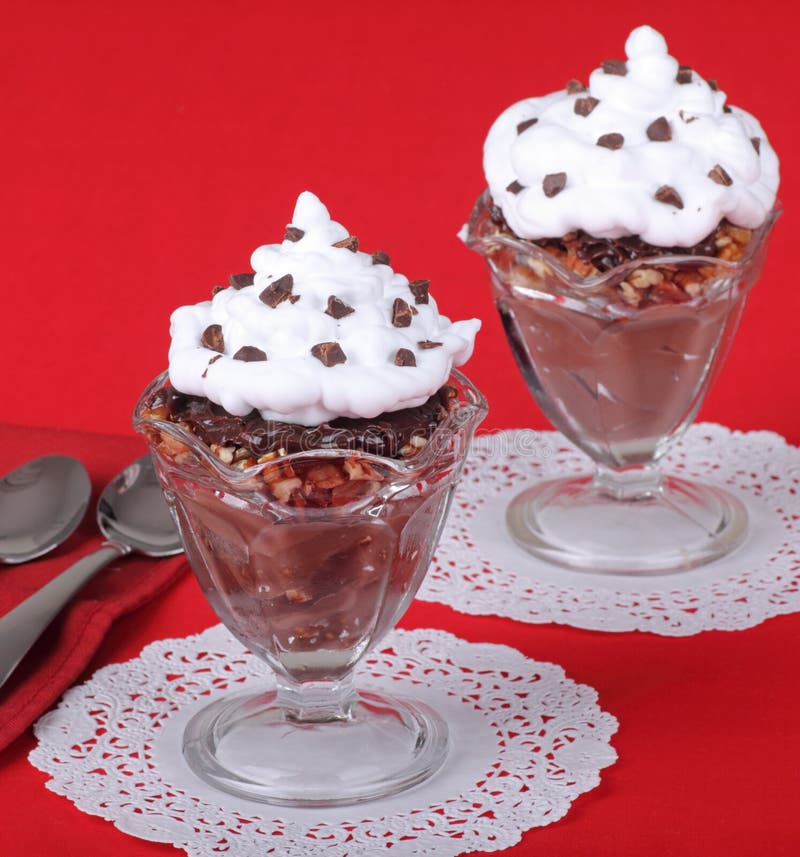 Chocolate Nut Dessert stock photo. Image of fudge, cream 22442204