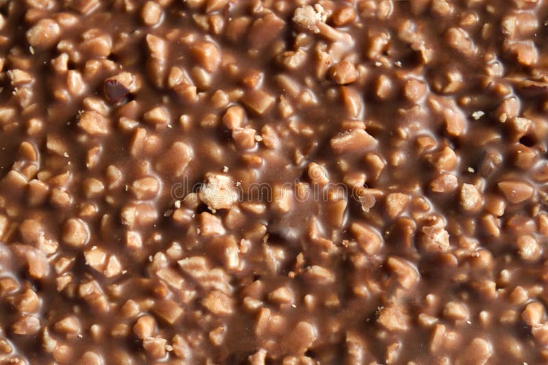 Chocolate with nuts texture