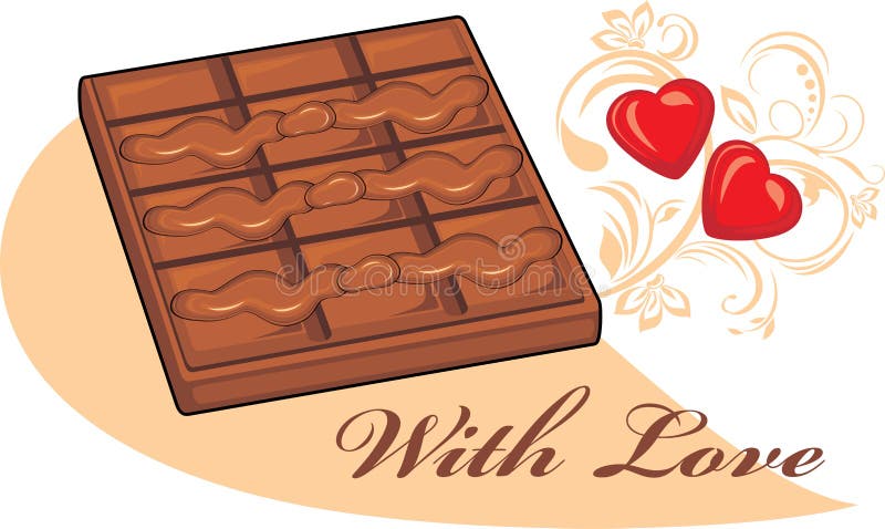 Chocolate para Valentine Day stock de ilustración Chocolate para Valentine Day stock de ilustración