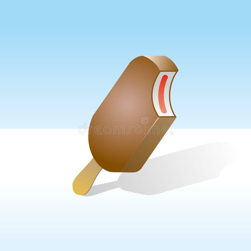 Chocolate popsicle (icecream)