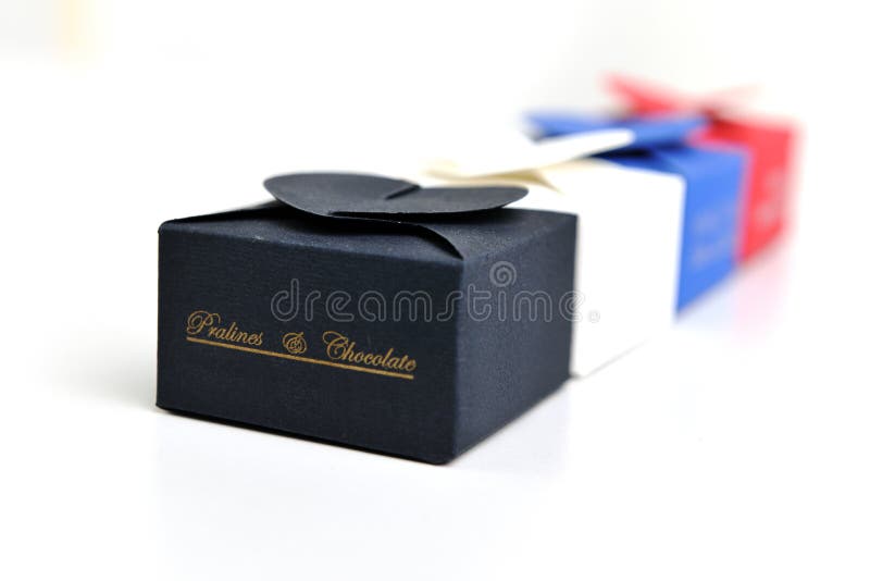 Chocolate and praline box