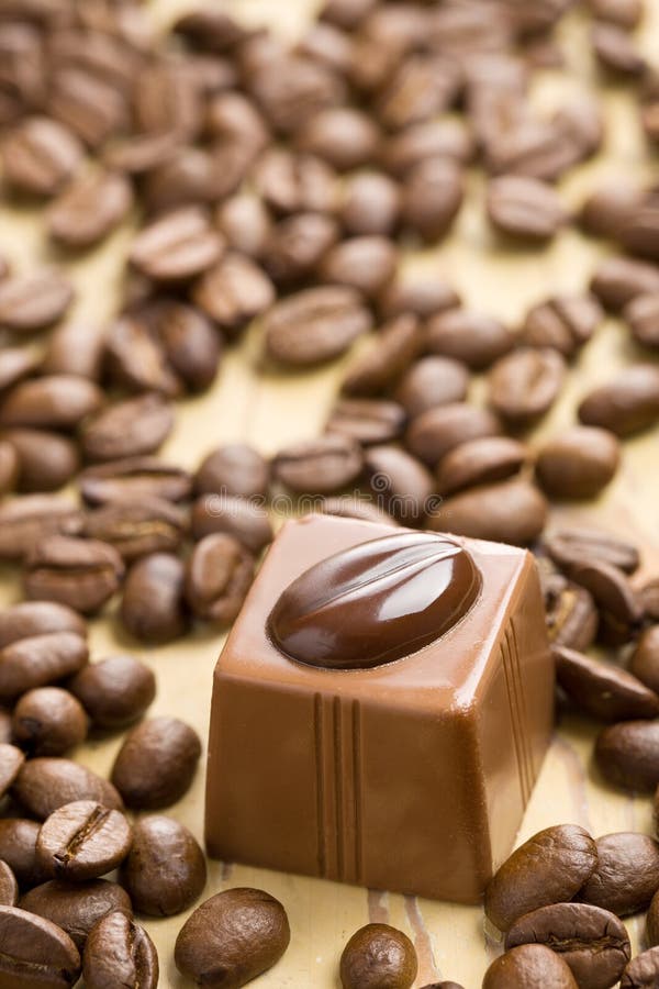 Chocolate Praline and Coffee Beans Stock Photo Image of confection