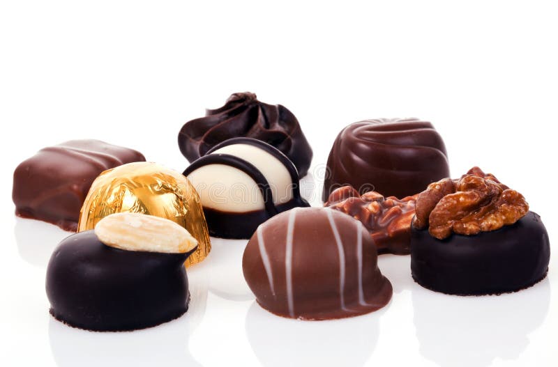 Chocolate pralines royalty free stock images Chocolate pralines royalty free stock images