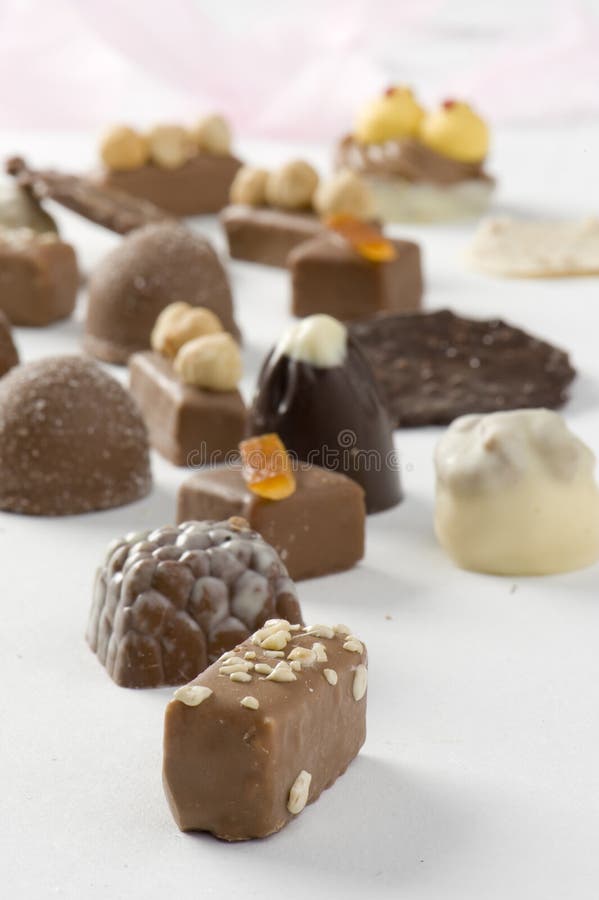 Chocolate pralines stock photo. Image of decoration, butter 4560878