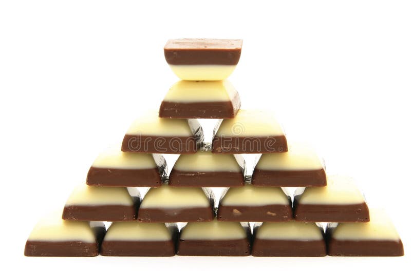 Chocolate pyramid stock image. Image of heap, nutrition 1991373