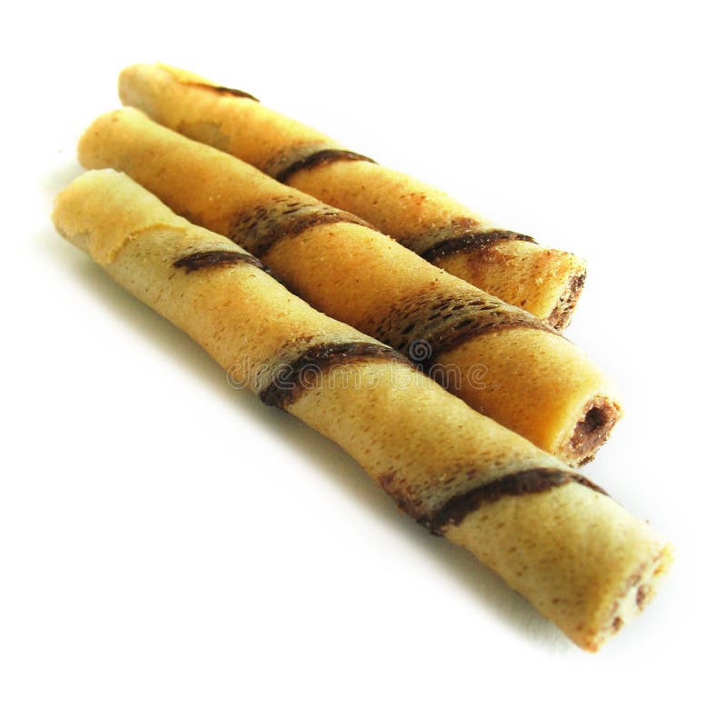 Chocolate Roll stock image. Image of tasty, biscuit, snack 89199