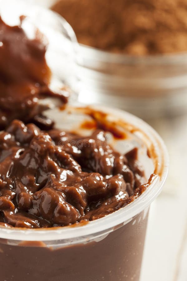 Chocolate Snack Pack Pudding Cup Stock Image Image of melted, creamy