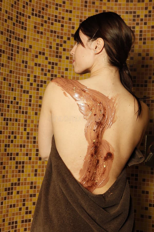 Chocolate in spa stock image Chocolate in spa stock image