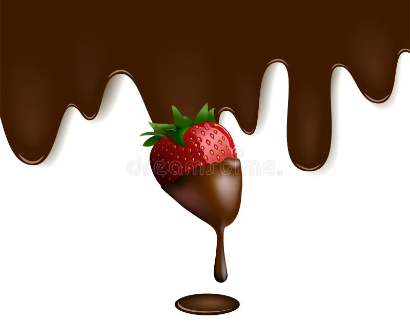 Chocolate Strawberry Background