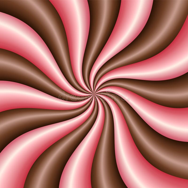 Chocolate and strawberry. Cream swirl. Twist texture for package design of ice cream,yogurt,milk or other desserts