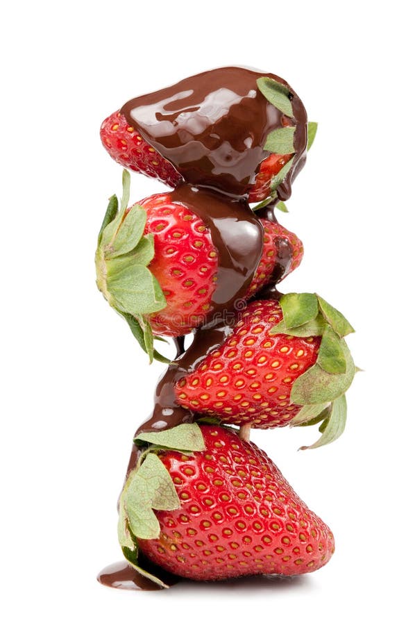 Chocolate strawberry fruits