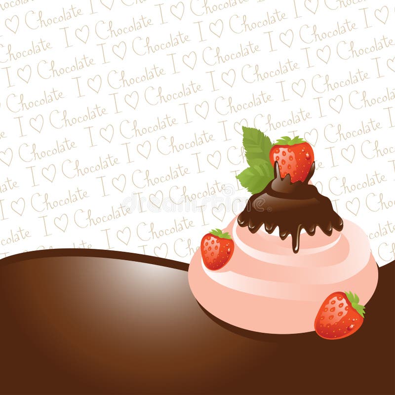 Chocolate and strawberry ice-cream