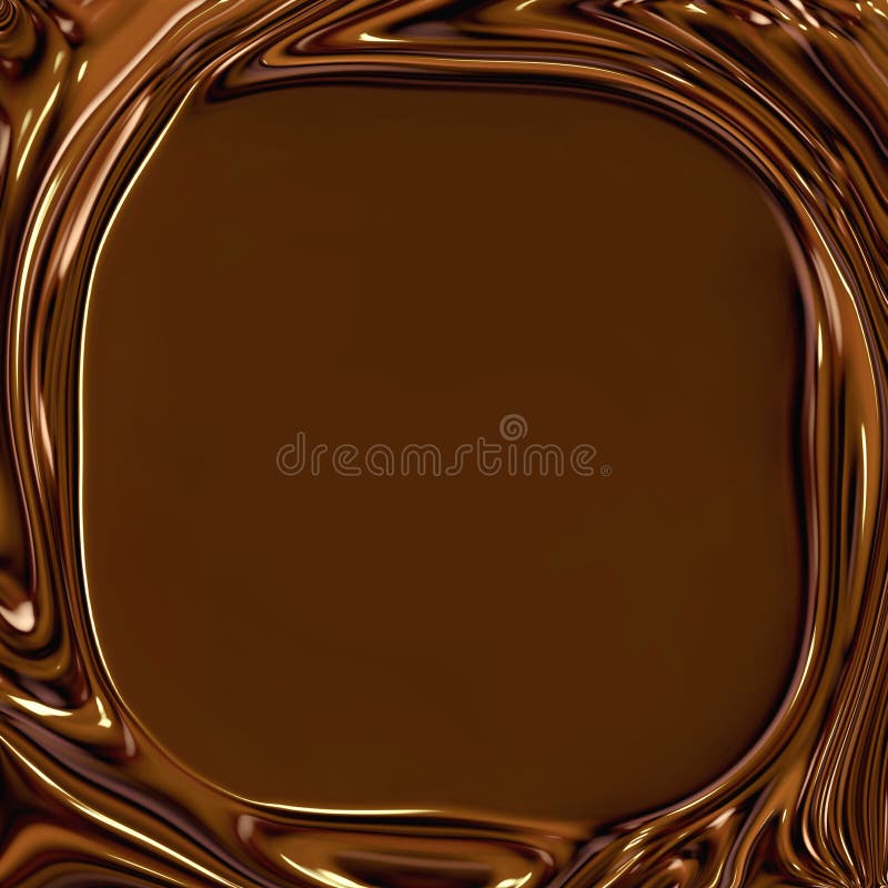 Background design texture of a sweet chocolate brown swirling border frame of ripples with a smooth center that is great for copy space. Background design texture of a sweet chocolate brown swirling border frame of ripples with a smooth center that is great for copy space.