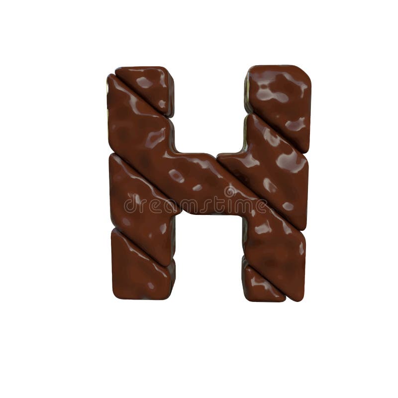 Chocolate Letter H Stock Illustrations 100 Chocolate Letter H Stock