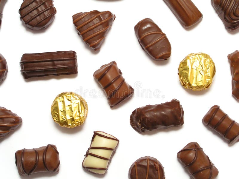 Chocolate truffles stock photography