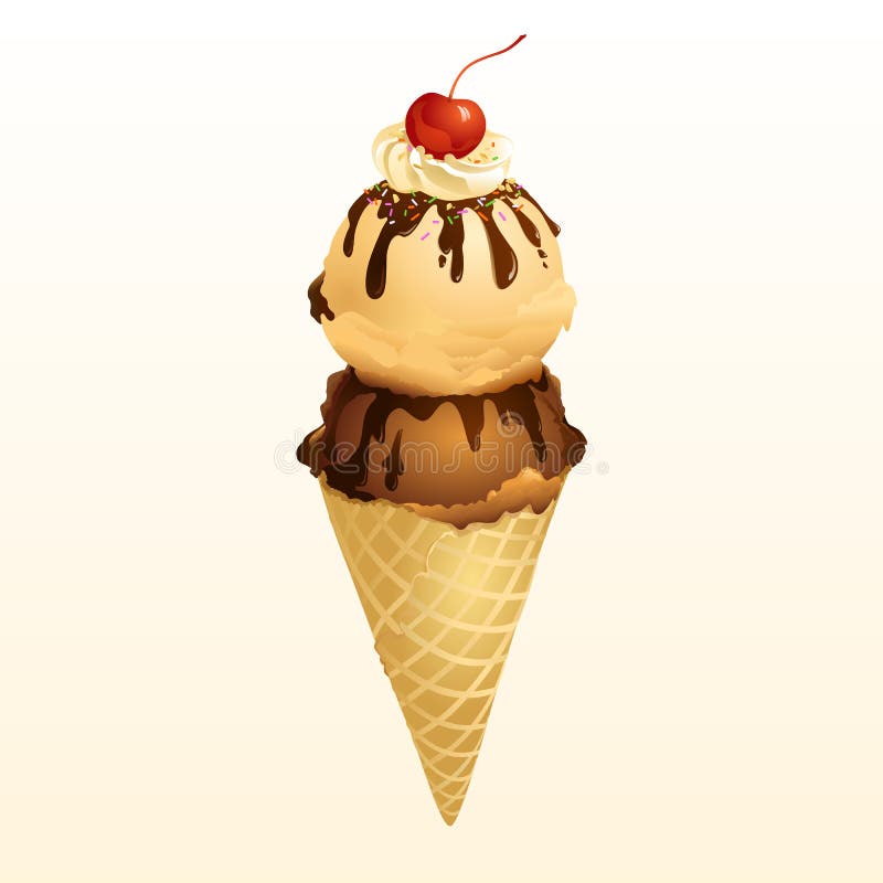 Mixed Ice Cream Cone Stock Illustrations 1,858 Mixed Ice Cream Cone