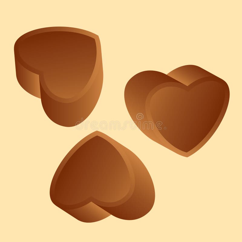 Caja De Chocolates En La Forma Del Corazón Ilustración del Vector