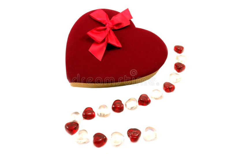 Chocolates de la tarjeta del día de San Valentín fotografía de archivo Chocolates de la tarjeta del día de San Valentín fotografía de archivo