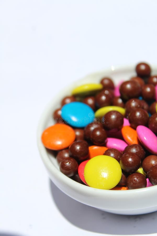 Chocolates Y Dulces De Diferentes Sabores Y Colores Foto de archivo