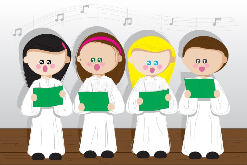 Choeur des enfants illustration libre de droits Choeur des enfants illustration libre de droits