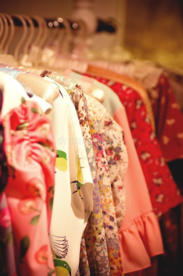 Choice Of Fashion Clothes Of Different Colors Stock Photo Image of