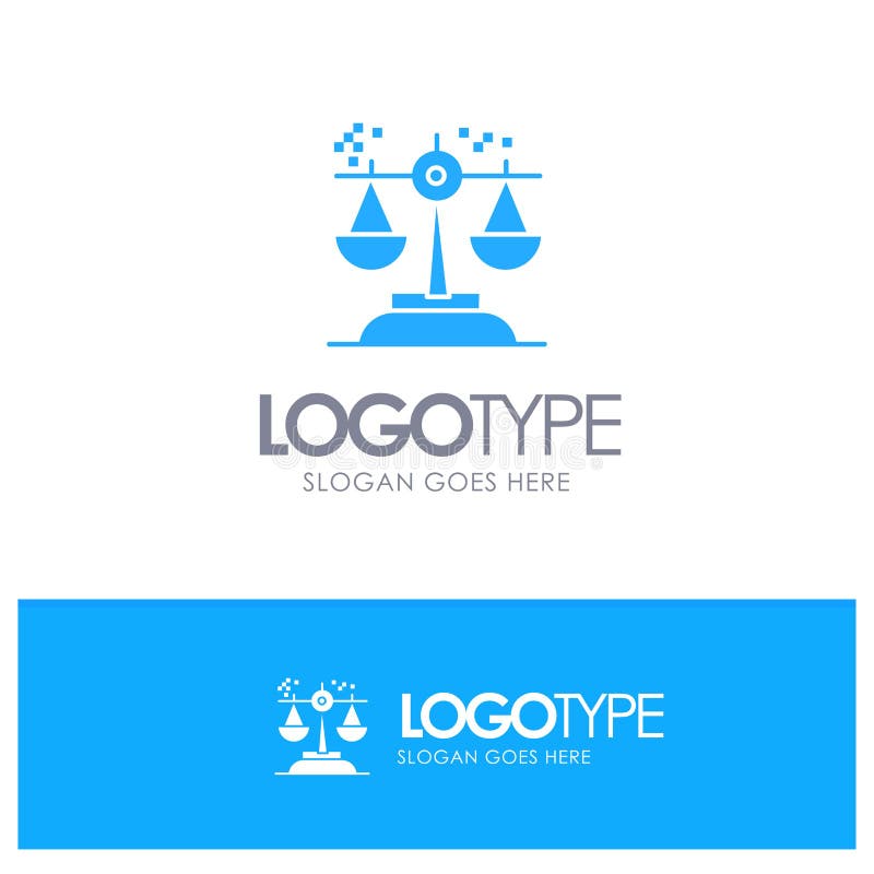 Choix, conclusion, cour, jugement, logo solide bleu de loi avec l'endroit pour le tagline illustration libre de droits Choix, conclusion, cour, jugement, logo solide bleu de loi avec l'endroit pour le tagline illustration libre de droits